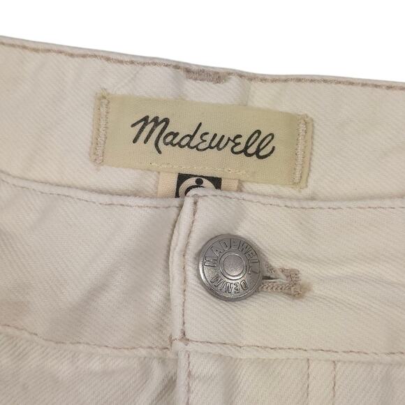 Madewell The Darted Barrel Leg Jean Vintage Canvas Cream - Picture 7 of 10